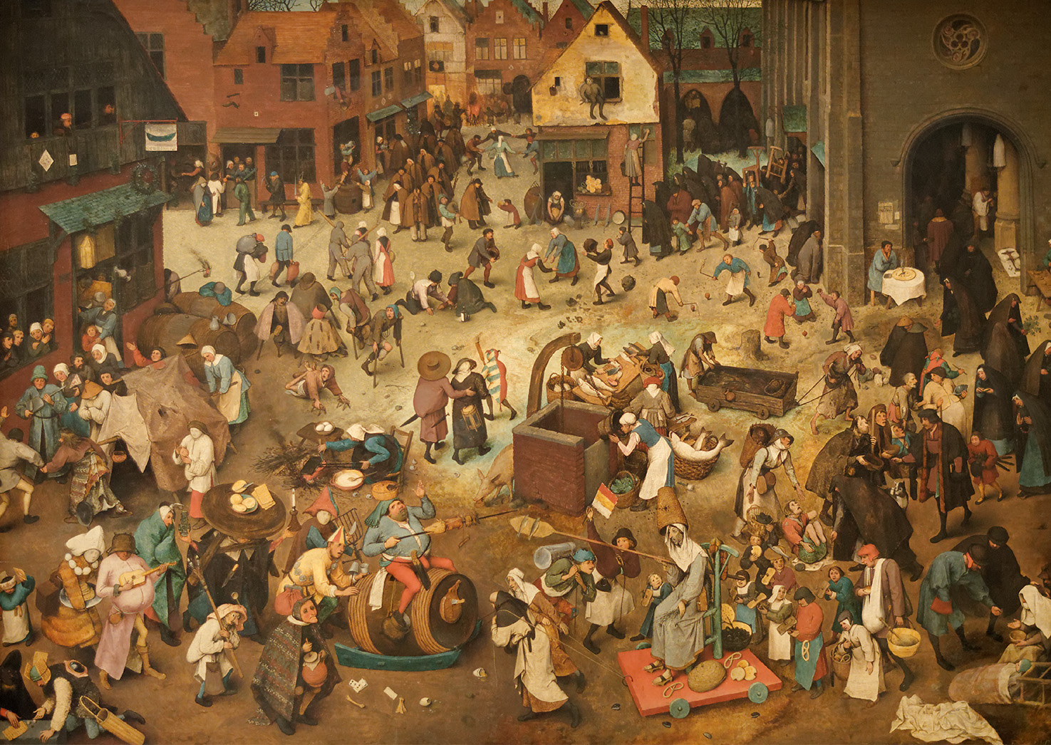 Le combat de carnaval et de carême. Pieter Brueghel l'Ancien
