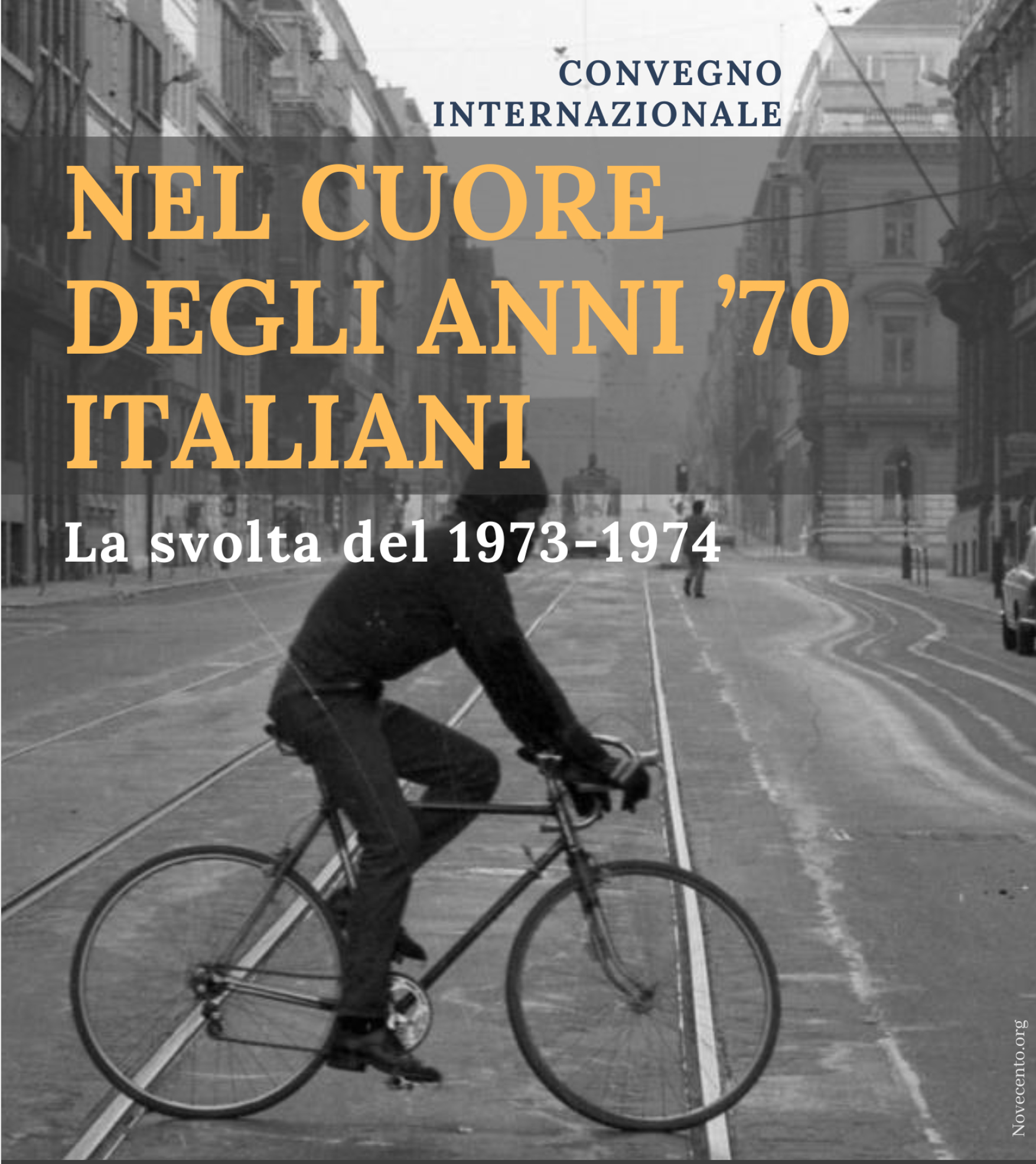 Affiche colloque anni 70 italiani