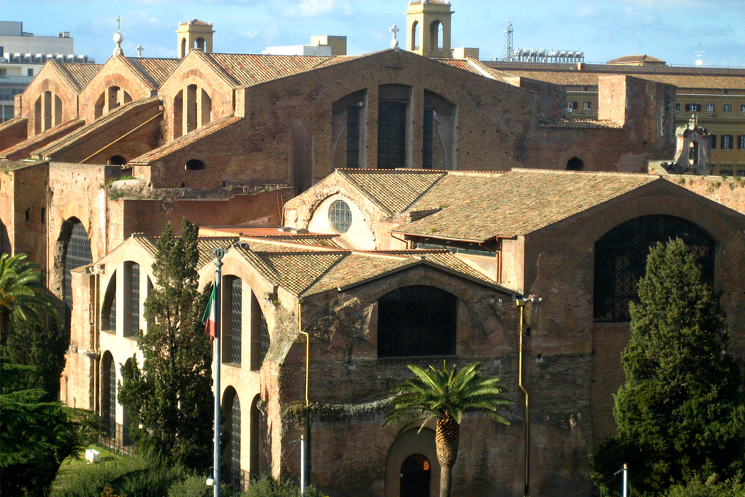 Baths of Diocletian, church of Santa Maria degli Angeli e dei Martiri in Rome, Italy.©Antmoose / Anthony M,Flickr.