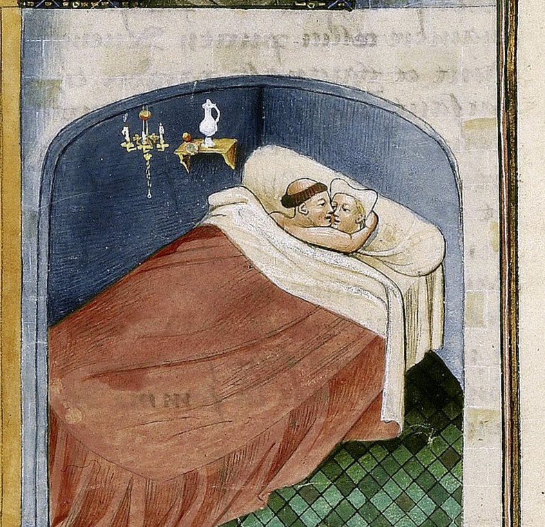 Boccace, Decameron ; Paris, Bib. de l’Arsenal, ms 5070 réserve, fol. 108v.